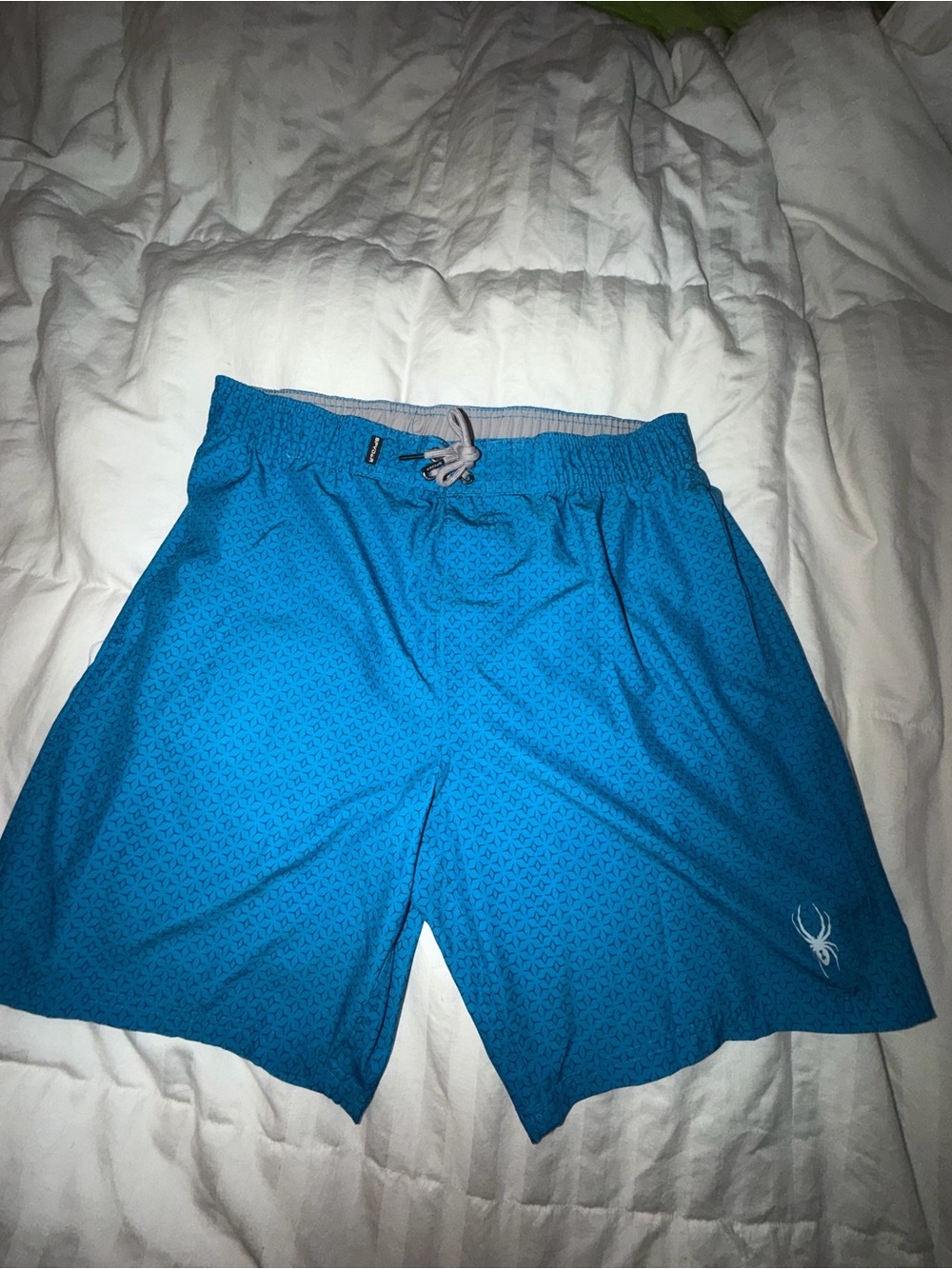 Spyder Men’s Turquoise Athletic Shorts with Drawcord
